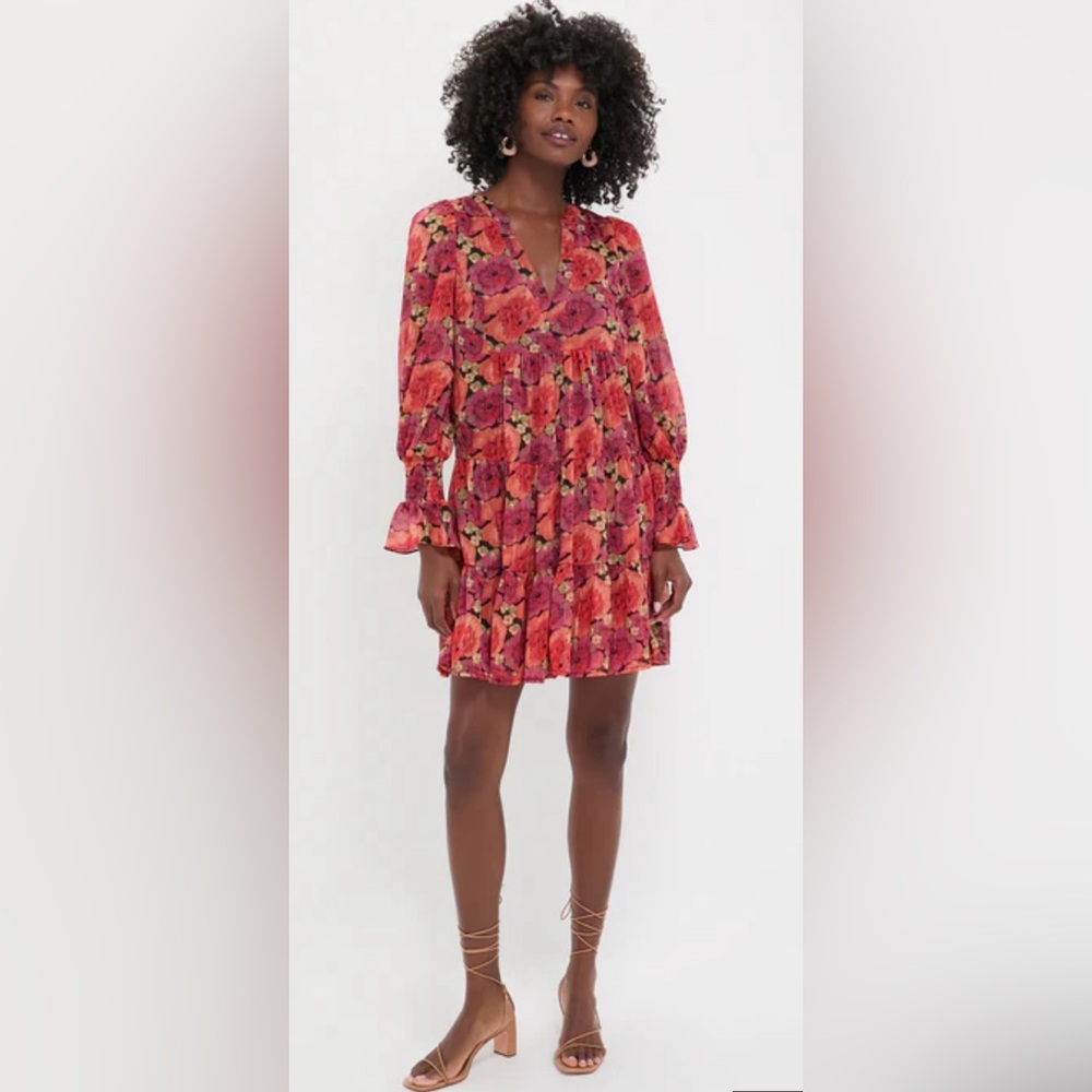 Tuckernuck + Pomander Place Rose Floral Chiffon Kenzo Dress | M | NWT